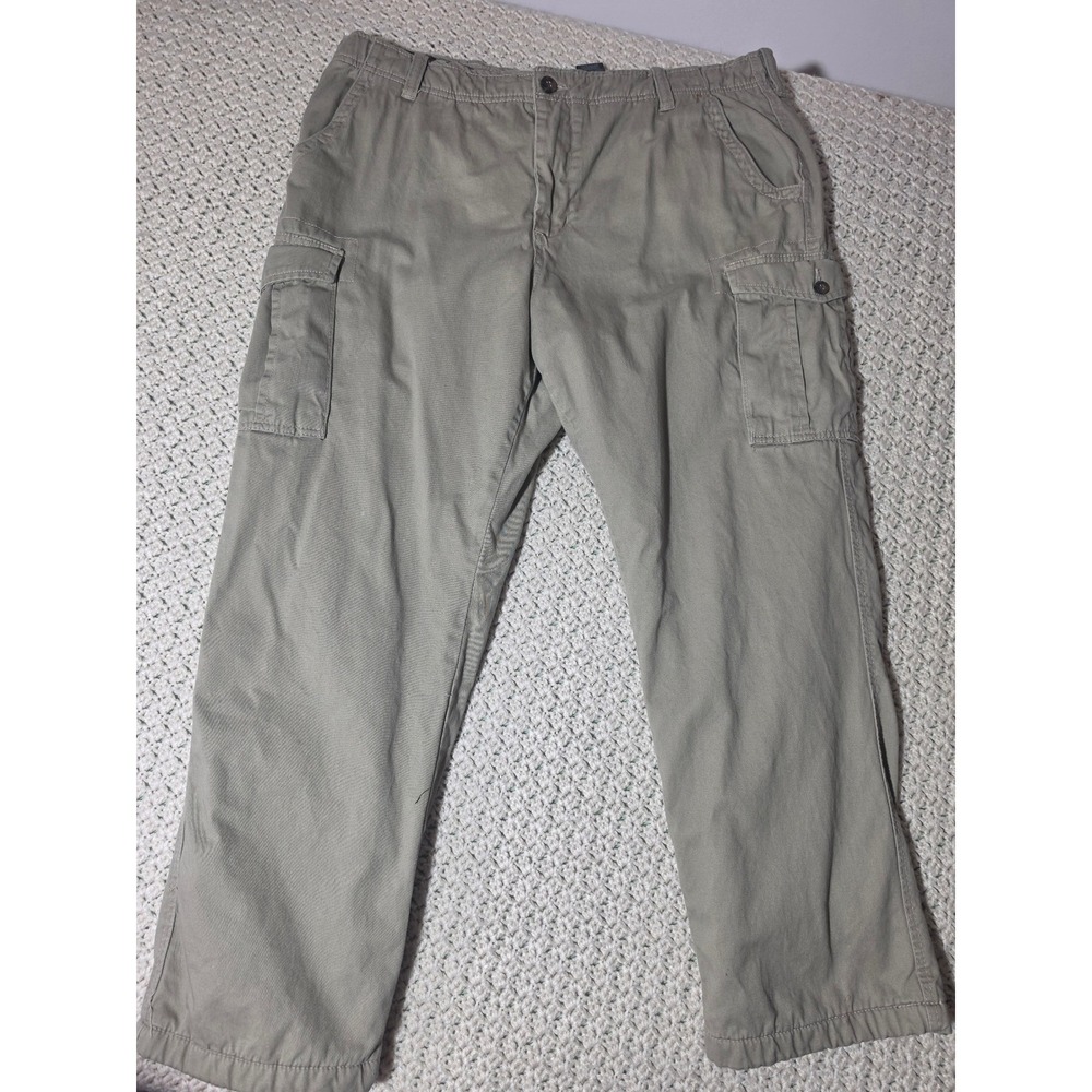 Northwest Territory Cargo Pants Mens 38x30 Khaki Excellent Fleece Lined Utility